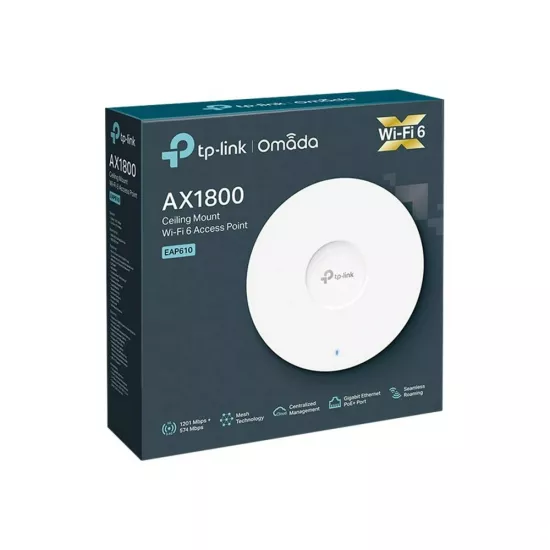 EAP610 AX1800 Wi-Fi6 天井型AP TP-Link EAP610 AX1800 Ceiling Mount WiFi 6 Access Point